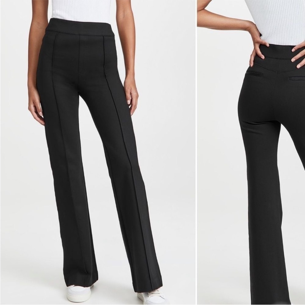 SPANX | pull on black ponte pant flare - Picture 2 of 13
